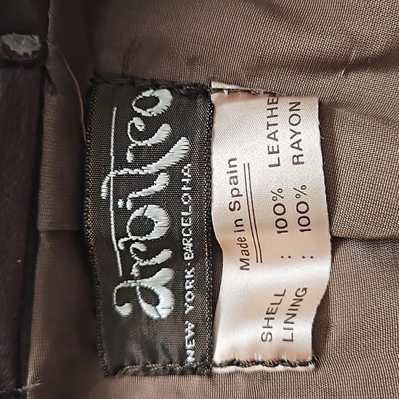 Vintage 1980s leather jacket, S-M - Picture 6 of 11